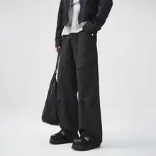 レトロスタイル メンズカーゴパンツ【デニム素材・春秋用・フィット・純綿】（セットアップ対応）