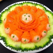 多機能スパイラル漏斗カッター【キュウリ・ジャガイモ用・創作プレート・花・果物・野菜削り】