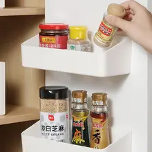 穴あけ不要の壁掛け隠し収納棚【キッチン扉用・スリムデザイン・整理ボックス】