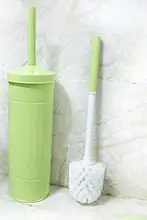 トイレ用ブラシ【長柄・穴あけ不要・隅々までお掃除可能】（セットアップ対応）