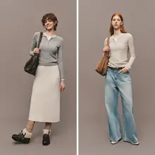 極上の柔らかさの発熱ニットセーター【女性用・抗静電気・修身デザイン・冬用】