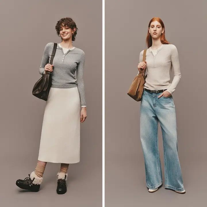 極上の柔らかさの発熱ニットセーター【女性用・抗静電気・修身デザイン・冬用】