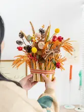 レトロデザインの卓上インテリア用造花【仮想観葉植物・小型盆栽】