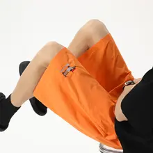 男性用 夏用薄手ドッグプリントショートパンツ【氷丝速乾・カジュアル・スポーツ】
