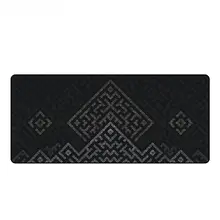 シンプルデザイン 大型マウスパッド【ブラック＆グレー・ゲーム用・デスクマット】