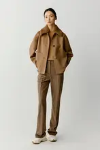 冬用全羊毛ダブルフェイスコート【厚手・レディース】