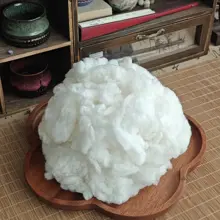 白色羊毛フェルト素材【DIY人形用・簡単にフェルト化】