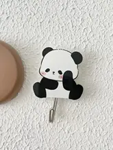 可愛いアクリル製パンダフック【壁掛け・無痕・バスルーム用】