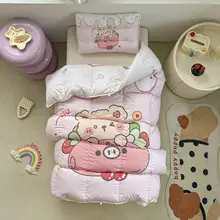 高級白鹅绒使用の子供用羽毛布団【冬用・加厚保温・抗菌仕様】