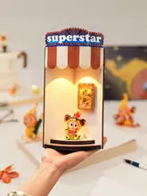 角にぴったり！クリエイティブな壁掛け収納ディスプレイラック【穴あけ不要・可愛いデザイン】