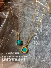 天然淡水珍珠とターコイズビーズのカジュアルネックレス【重ね着け対応・鎖骨ラインデザイン】
