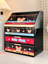 高級感のある化粧品収納ボックス【防塵・大容量・引き出し式・デスクトップ用途】