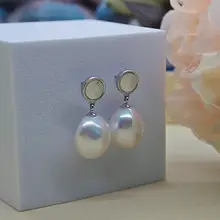 天然バロックパールのピアス【優雅で独特なデザイン・秋冬用】