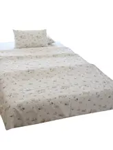 ジャングルラビット フラワープリントベッドリネンセット【100%コットン・ガーリー・4点セット】