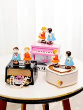 音楽ボックス 彼女への プレゼント バレンタインデー 誕生日 ギフト 創造的な回転ダンスキス ピアノ ラジオ