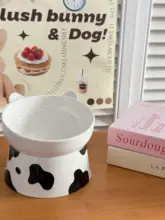 猫用 ボウル 陶器 足付き 傾斜 首負担軽減 餌入れ 水飲み 洗いやすい