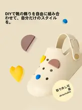 カラフルボタンデザインの軽やかなサンダル【夏用・防滑・快適・柔らかい】