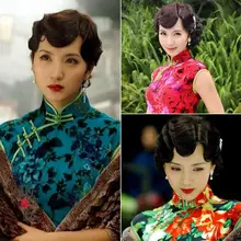 クラシックスタイルのウェーブウィッグ【復古大波浪・ヘアアクセサリー付き】