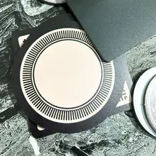 シンプルで高級感のある丸型コースター【熱防止・家庭用テーブルマット】