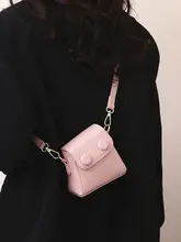 ミニショルダーバッグ レディース ローズピンク 上品 コンパクト 斜め掛け ビビッドカラー