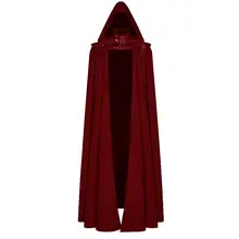 レトロデザインのフード付きウィッチローブ【ハロウィン・ロングコート・ダークスタイル】