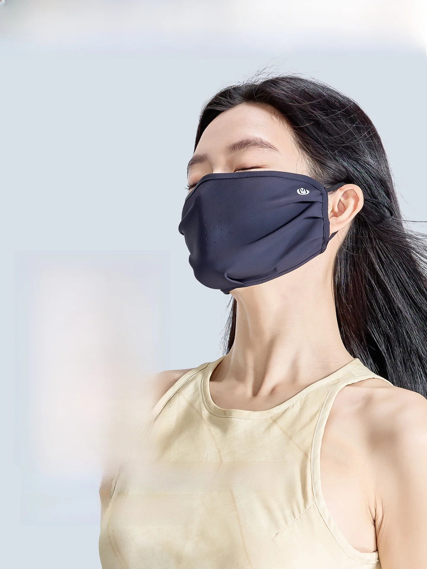 UVカットフェイスマスク：夏季遮陽に最適な通気性と高遮蔽率の実用性