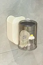 壁掛け歯ブラシ＆歯磨き粉ホルダー【穴あけ不要・洗面所用・トイレタリー】（セットアップ対応）
