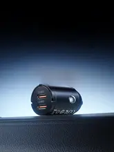 Orico 車載充電器【急速充電・一口二口変換プラグ使用可能】