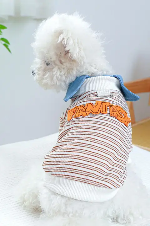 春夏用 ペット用薄手フード付きウェア【小型犬・引き手付き・防毛・秋用】