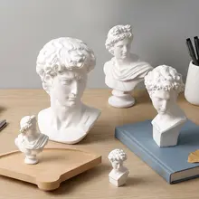 北欧風 ミニ ヴィーナス & ダビデ像 レジン製アートデコ小物