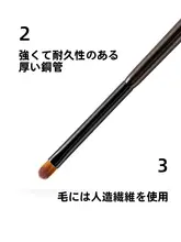 アイライナーブラシ 涙袋ブラシ 極薄 幅広 柔らかな毛先 タレ目ライン ダウンライン リタッチブラシ