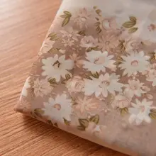 四色和風小花柄シフォン生地【ワンピース・ロングスカート・DIY用スカーフカーディガン】