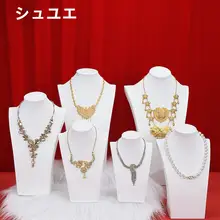 ジュエリーディスプレイ用 ネックレストルソー【首飾り展示スタンド・人形デザイン】