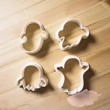 ハロウィン クッキー型 キャラクター おばけ 立体 3Dプリント 手押し 家庭用 製菓道具 饅頭 生地
