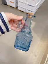 レトロな彫刻ハンドルのオイルボトル【大容量・漏れ防止・食品グレードガラス】