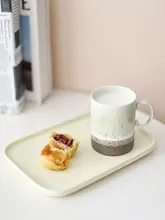 ビンテージ風の堆釉陶器マグカップ【家庭用・コーヒー・お茶・ウォーターカップ】