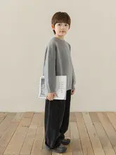 男児用コットンジャケットとニットシャツ【秋冬用・極上の柔らかさ・カジュアルデザイン】（セットアップ対応）