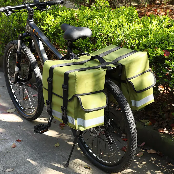 防水マウンテンバイク用リアキャリアバッグセット【長距離対応・旅行アクセサリー】