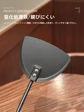 和風 熟成鉄製ロングハンドルフライ返し【無塗装・木製ハンドル・家庭用】