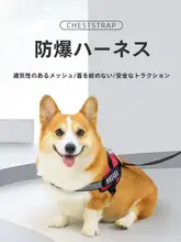 愛犬用 防爆設計 胸部ハーネス【中型犬・小型犬用・お出かけ対応】
