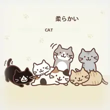 猫デザインの収納可能なフリース毛布【春用・フード付き・オフィス用】