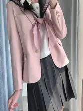 夏日和風ブレザー【ツーボタン・学生制服スタイル】（セットアップ対応）