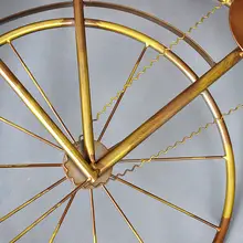 アイアン製 ヴィンテージ工業風自転車ウォールデコレーション【時計付き・壁掛け・インテリア装飾用】