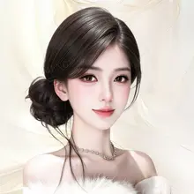 丸子頭ウィッグ【上品なドラゴンヒゲ・房付き・ボリューム感あるデザイン】