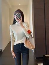 AMR UU タートルネックウール混紡セーター【柔らかく保温性あり・女性用・秋冬用】