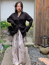 新中式国風パンツ【春秋用・ゆったりワイドレッグ・スタイル】