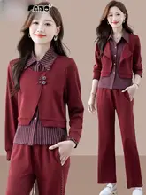 おしゃれな灰色のフリースジャケットとジョガーパンツ【  春秋用・襟付き・重ね着風・極上の柔らかさ】（セットアップ対応）