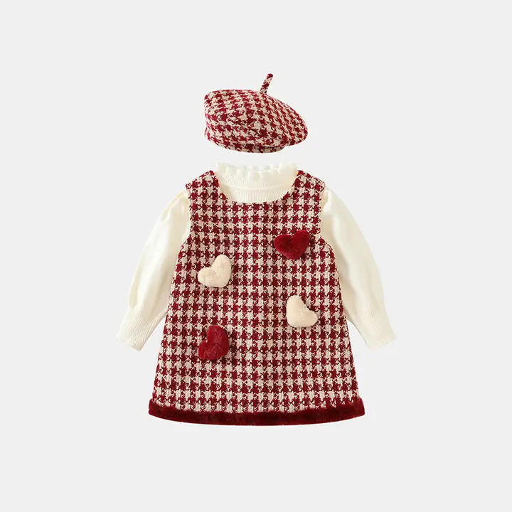 女の子用 冬用プリンセスワンピース【フリース裏地・ノースリーブ・バイニュー対応】（セットアップ対応）