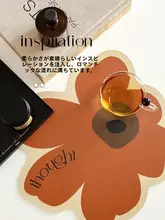 防水・防油の高級レトロ風テーブルマット【耐熱・レザー製】