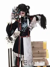 オリジナルデザインの中華風ロリータハロウィン衣装【雰囲気のある妖怪捉え師】（セットアップ対応）